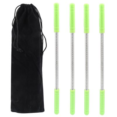 Coufce Facial Hair Remover Spring for Women Set of 4 Portable Epilator Tools for Chin, Cheek, Upper Lip, and Eyebrow Hair Removal Convenient and Effective Threading Tool(Green)