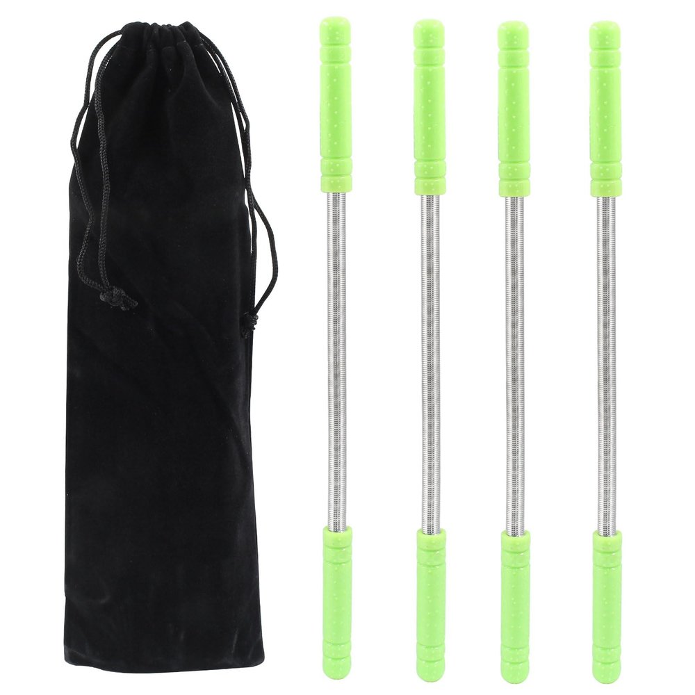 Coufce Facial Hair Remover Spring for Women Set of 4 Portable Epilator Tools for Chin, Cheek, Upper Lip, and Eyebrow Hair Removal Convenient and Effective Threading Tool(Green)