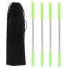 Coufce Facial Hair Remover Spring for Women Set of 4 Portable Epilator Tools for Chin, Cheek, Upper Lip, and Eyebrow Hair Removal Convenient and Effective Threading Tool(Green) view 1