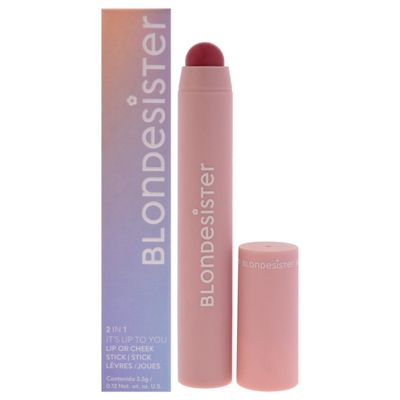 Blondesister 2 in 1 It's Up To You Lip & Cheek Color Stick Multipurpose Lipstick & Blush for Women - Creamy Texture Finish, Long-Lasting, Vegan & Cruelty-Free Berry Red 3.5g/0.12 oz.