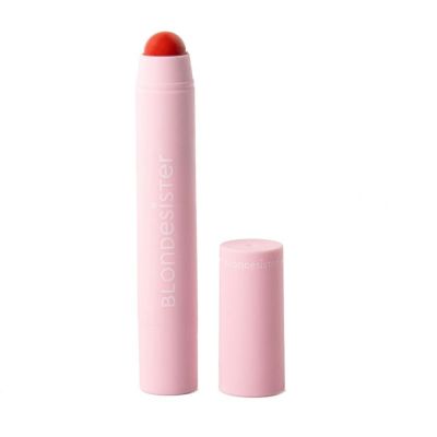 Blondesister 2 in 1 Its Up To You Lip and Cheek - Lipstick for Women and Blush for Cheeks - Multi-Use Creamy Texture - 03 Fire Red - 0.12 oz.