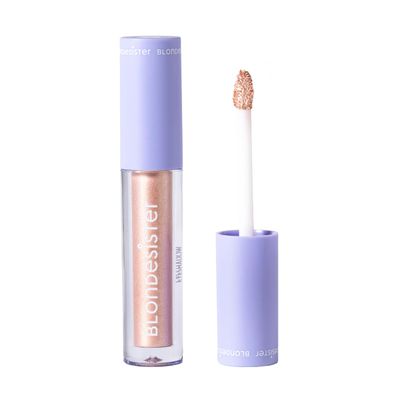 Blondesister Gloweye Liquid Eyeshadow - Highly Pigmented Shimmer Eyeshadow - Intense Color Payoff and Long-Lasting Wear - 01 Light Gold - 0.084 oz