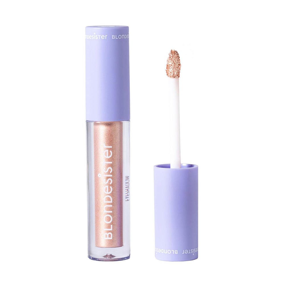Blondesister Gloweye Liquid Eyeshadow - Highly Pigmented Shimmer Eyeshadow - Intense Color Payoff and Long-Lasting Wear - 01 Light Gold - 0.084 oz