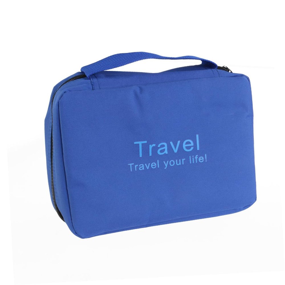 MERRYHAPY Portable Hanging Wash Bag Multi-function Travel Cosmetic Organizer Pouch for Toiletries Makeup Underwear Accessories Convenient Hand Strap Built Hook