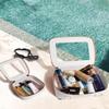 2 Pieces Travel Clear Makeup Bag, Large Cosmetic Bag with Zipper Small Clear Makeup Pouch for Purse Waterproof TSA Approved Toiletry Bag Case for Women Car Organizer Travel Essentials view 3