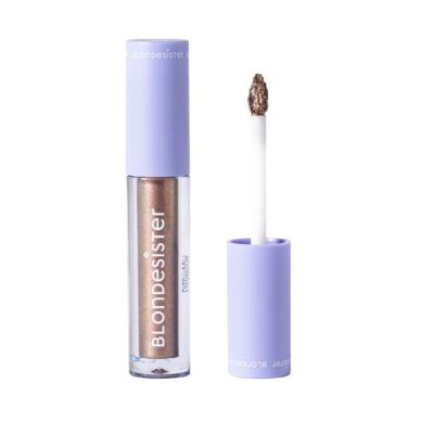 Blondesister Gloweye Liquid Eyeshadow - Highly Pigmented Shimmer Eyeshadow - Intense Color Payoff and Long-Lasting Wear - 03 Caramel Brown - 0.084 oz
