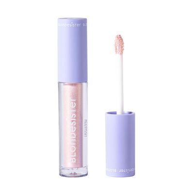 Blondesister Gloweye Liquid Eyeshadow - Highly Pigmented Shimmer Eyeshadow - Intense Color Payoff and Long-Lasting Wear - 04 Rose Quartz - 0.084 oz