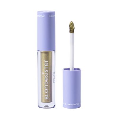 Blondesister Gloweye Liquid Eyeshadow - Highly Pigmented Shimmer Eyeshadow - Intense Color Payoff and Long-Lasting Wear - 08 Precious Green - 0.084 oz