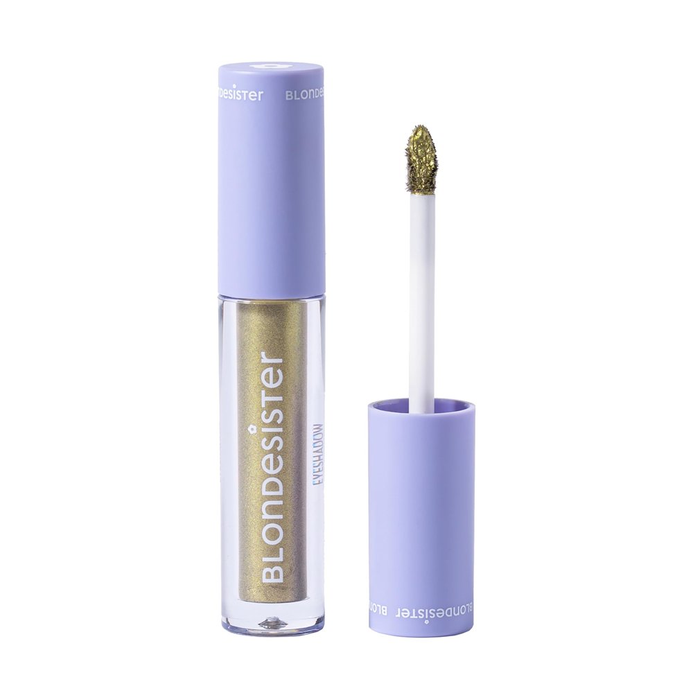 Blondesister Gloweye Liquid Eyeshadow - Highly Pigmented Shimmer Eyeshadow - Intense Color Payoff and Long-Lasting Wear - 08 Precious Green - 0.084 oz
