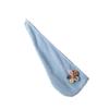 MERRYHAPY 1pc Coral Fleece Quick-Drying Hair Wrap Towel for Bath Super Absorbent Lightweight Breathable Soft for Hair Types Lovely Flower Pattern Design Light Blue view 1