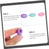 MAGICLULU 3pcs Silicone Makeup Brush Covers for Travel Dust Cosmetic Brush Lightweight and Pink and Purple view 2