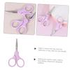 MAGICLULU Cute Tiny Scissors Meridian Trimmer Eyebrow Hair Scissors Stainless Steel Brow Face Hair for Women Men view 2