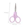 MAGICLULU Cute Tiny Scissors Meridian Trimmer Eyebrow Hair Scissors Stainless Steel Brow Face Hair for Women Men view 3