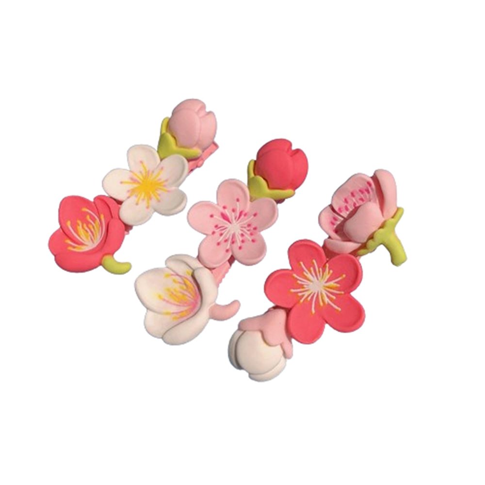 3 Pink peach hair clips Sweet girl hair clips Hair accessories Small Fresh hair clips Summer cute hair clips Ladies Hair clips Girls Ladies Gift