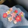 3 Pink peach hair clips Sweet girl hair clips Hair accessories Small Fresh hair clips Summer cute hair clips Ladies Hair clips Girls Ladies Gift view 3