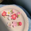 3 Pink peach hair clips Sweet girl hair clips Hair accessories Small Fresh hair clips Summer cute hair clips Ladies Hair clips Girls Ladies Gift view 4