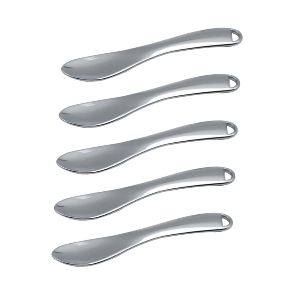 FOMIYES 5pcs Metal Eye Cream Scoop Smooth Surface Lotion Applicator for Face Skin Care