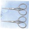 FOMIYES 2pcs Stainless Steel Beard Scissors for Men Trimming Shears for Facial Hair Grooming Silver Finish for Precise Styling and Maintenance view 2