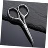 FOMIYES 2pcs Stainless Steel Beard Scissors for Men Trimming Shears for Facial Hair Grooming Silver Finish for Precise Styling and Maintenance view 3