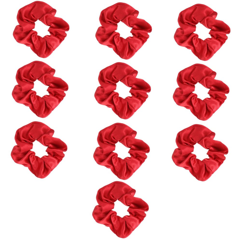 FRCOLOR 10pcs Christmas Hair Scrunchies for Girls Elastic Hair Ties Soft Stretchable Accessories for and Everyday Use