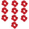 FRCOLOR 10pcs Christmas Hair Scrunchies for Girls Elastic Hair Ties Soft Stretchable Accessories for and Everyday Use view 1