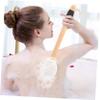 SOESFOUFU Elderly-Friendly Long Handle Bath Brush Shower Back Scrubber Exfoliating Brush view 4