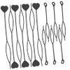 HAKIDZEL 40pcs Heart Shape Hair Braid Tool Ponytail Maker Clip Women Hair Styling view 1