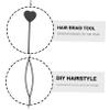 HAKIDZEL 40pcs Heart Shape Hair Braid Tool Ponytail Maker Clip Women Hair Styling view 4