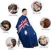 Vafogehu Adult Barber Cape Australian Flag Hairdresser Haircut Shawl Barber Apron view 3