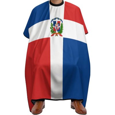 Vafogehu Adult Barber Cape Dominican Flag Hairdresser Haircut Shawl Barber Apron
