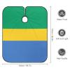 Adult Barber Cape Gabonese Flag Hairdresser Haircut Shawl Barber Apron view 2