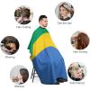 Adult Barber Cape Gabonese Flag Hairdresser Haircut Shawl Barber Apron view 3