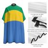 Adult Barber Cape Gabonese Flag Hairdresser Haircut Shawl Barber Apron view 4