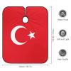 Vafogehu Adult Barber Cape Flag of Turkey Hairdresser Haircut Shawl Barber Apron view 2