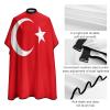 Vafogehu Adult Barber Cape Flag of Turkey Hairdresser Haircut Shawl Barber Apron view 4