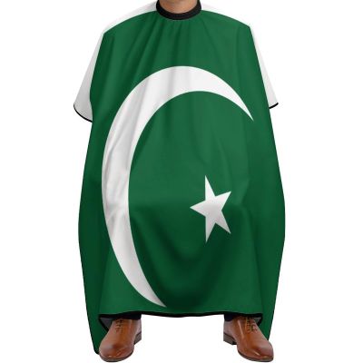 Vafogehu Adult Barber Cape Pakistan Flag Hairdresser Haircut Shawl Barber Apron