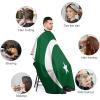 Vafogehu Adult Barber Cape Pakistan Flag Hairdresser Haircut Shawl Barber Apron view 3