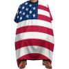 Vafogehu Adult Barber Cape American Flag Hairdresser Haircut Shawl Barber Apron view 1
