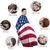 Vafogehu Adult Barber Cape American Flag Hairdresser Haircut Shawl Barber Apron view 3