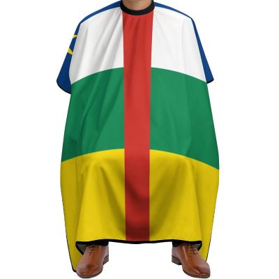Vafogehu Adult Barber Cape Central African Flag Hairdresser Haircut Shawl Barber Apron