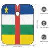 Vafogehu Adult Barber Cape Central African Flag Hairdresser Haircut Shawl Barber Apron view 2