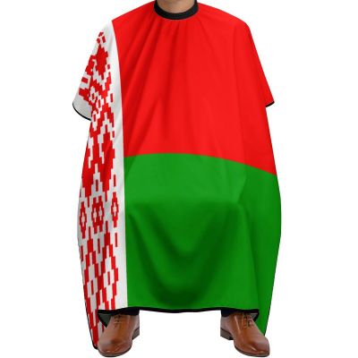 Vafogehu Adult Barber Cape Belarusian Flag Hairdresser Haircut Shawl Barber Apron