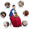 Vafogehu Adult Barber Cape Haiti Flag Hairdresser Haircut Shawl Barber Apron view 3
