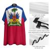 Vafogehu Adult Barber Cape Haiti Flag Hairdresser Haircut Shawl Barber Apron view 4