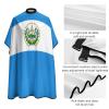 Vafogehu Adult Barber Cape El Salvador Flag Hairdresser Haircut Shawl Barber Apron view 4