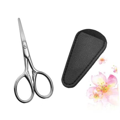 MAGICLULU 1 Set Portable Beard Scissors Precision Mustache Trimming Scissors for Men