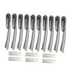 MAGICLULU Portable Foldable Eyebrow Trimmer Stainless Steel Razor with Replaceable Blades for Precise Eyebrow Grooming Travel-Friendly Makeup view 1
