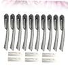 MAGICLULU Portable Foldable Eyebrow Trimmer Stainless Steel Razor with Replaceable Blades for Precise Eyebrow Grooming Travel-Friendly Makeup view 2