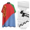 Vafogehu Adult Barber Cape Eritrea Flag Hairdresser Haircut Shawl Barber Apron view 4