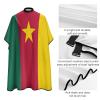 Vafogehu Adult Barber Cape Cameroon Flag Hairdresser Haircut Shawl Barber Apron view 4